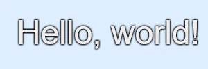 tight heavy shadow simulating stroked text