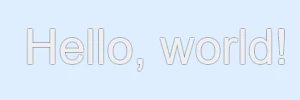 text with insufficient blur